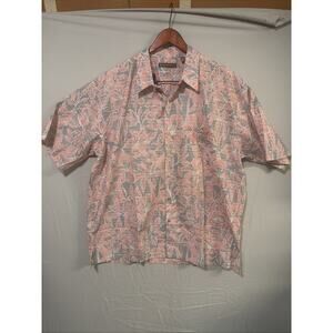 Tori Richard Hawaii Shirt Mens 2XL White Red Blue Floral Made in Hawaii